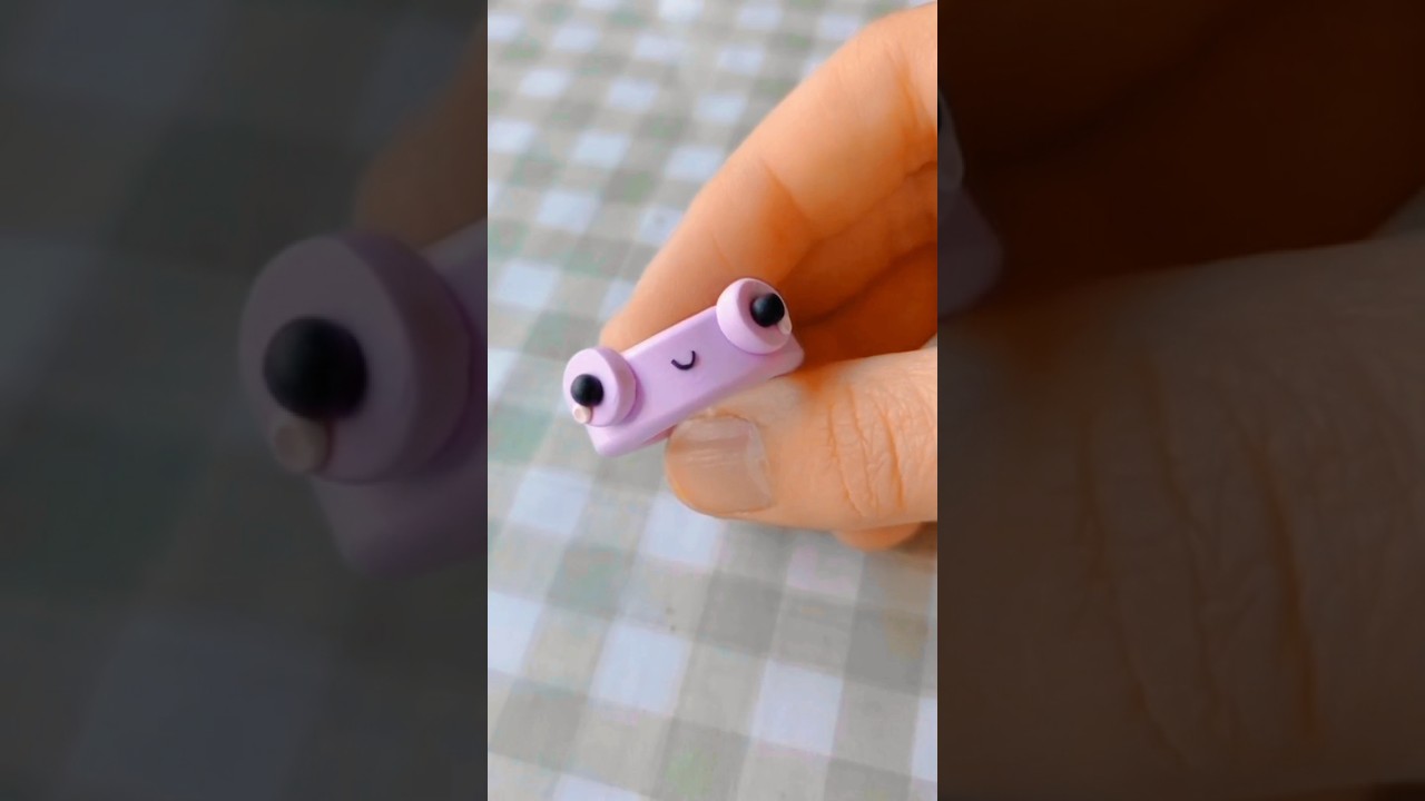Making a pastel frog ring 🎀 DIY clay ring 💗