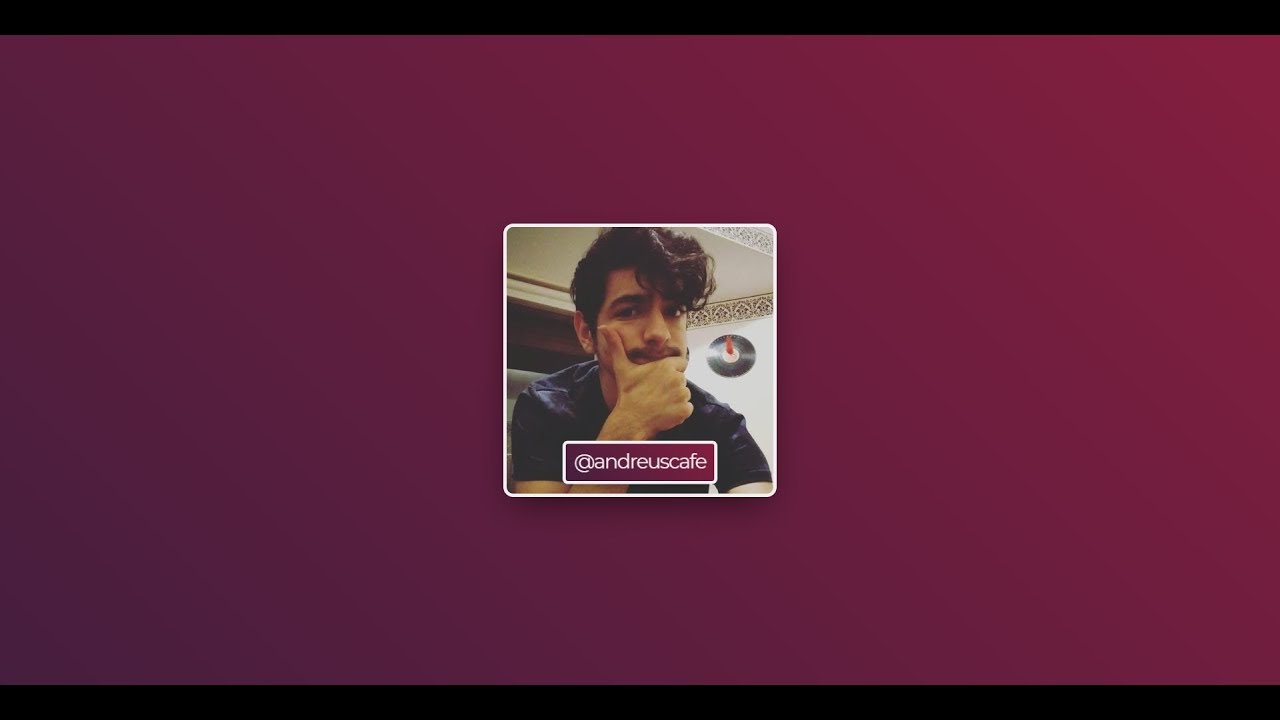 Speed Coding - 3D Profile Panel (CSS/JS)