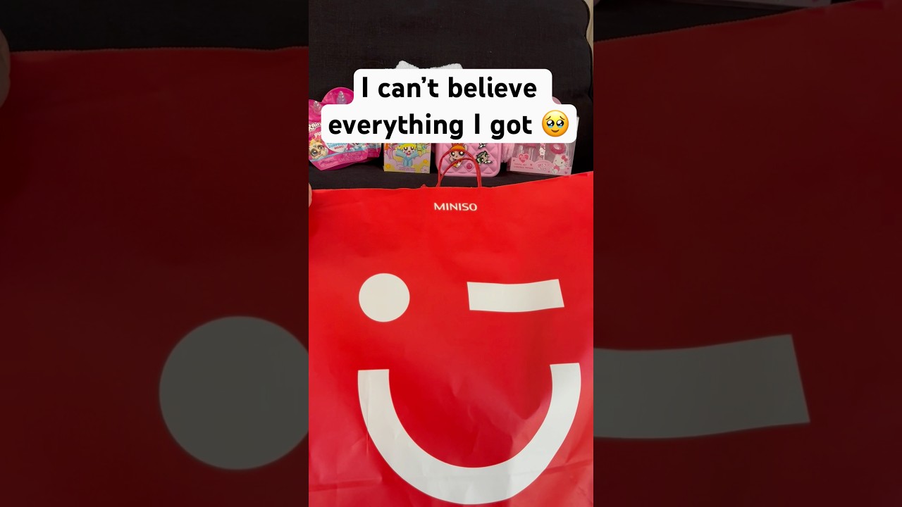 MINISO HuGe bag Opening ❤️ #mysterybag #shorts #sanrio