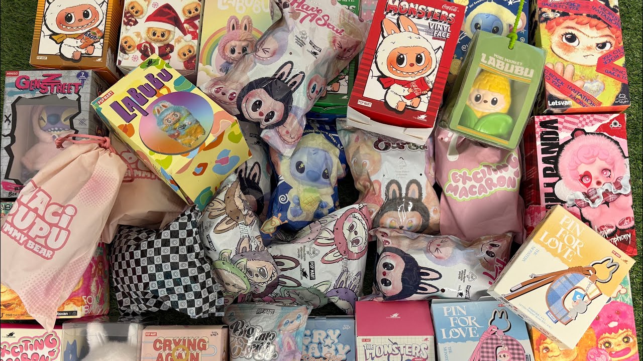 Mega & Huge Labubu stitch & Mysterbox unboxing with ASMR more Satisfying video Best for Relaxing💕🧸