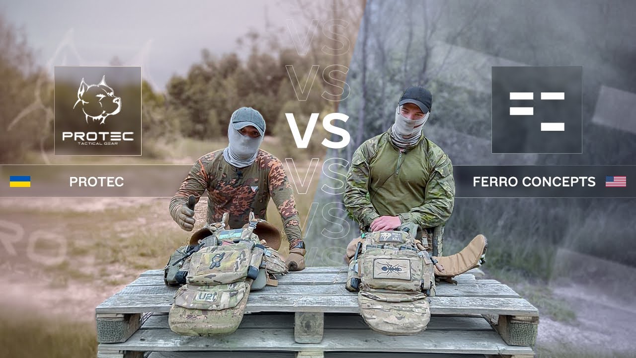 Порівння плитоноски FERRO CONCEPTS та Protec