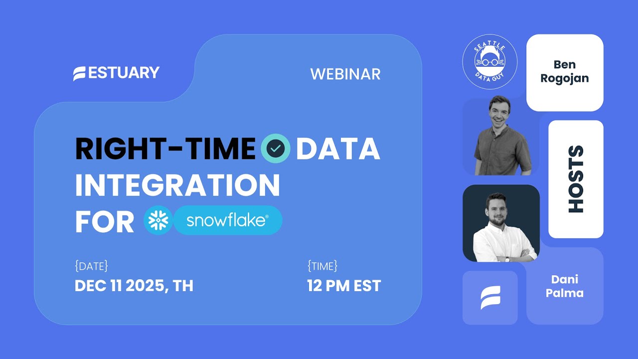 Right-time Data Integration for Snowflake