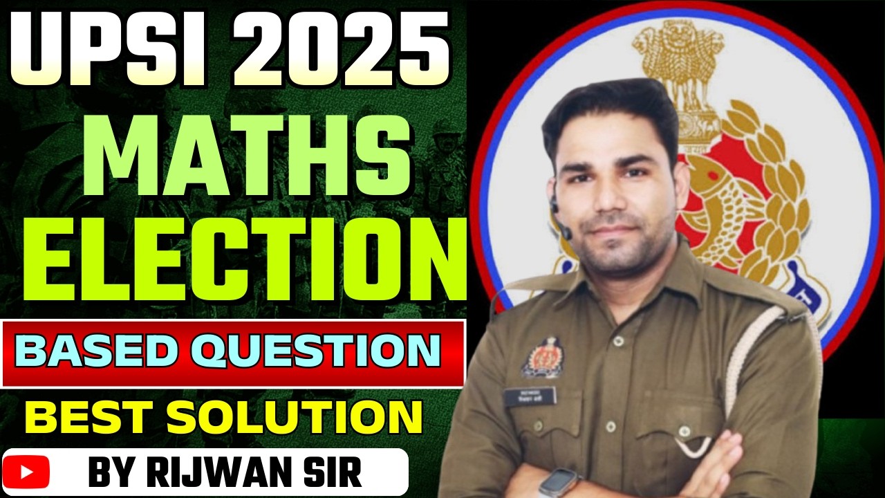ELECTION IMPORTANT QUESTION BY RIJWAN SIR SELECTED IN CISF SI AND UPP