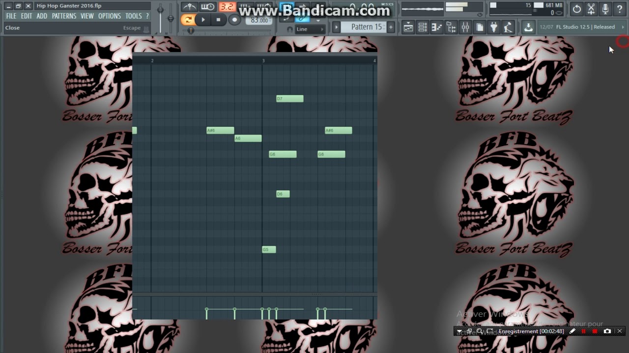 HARD HIP HOP GANGSTER In Fl Studio 12 (Making Beat)
