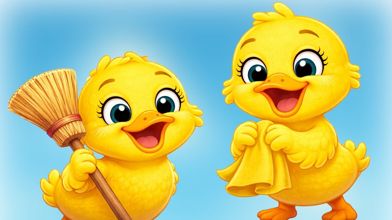 🧹🦆 KACZKI SPRZĄTACZKI 🧹🦆 | Pomagamy mamusi | Sprzątanie z Kaczuszkami 🧼💛 #piosenkidladzieci #hit