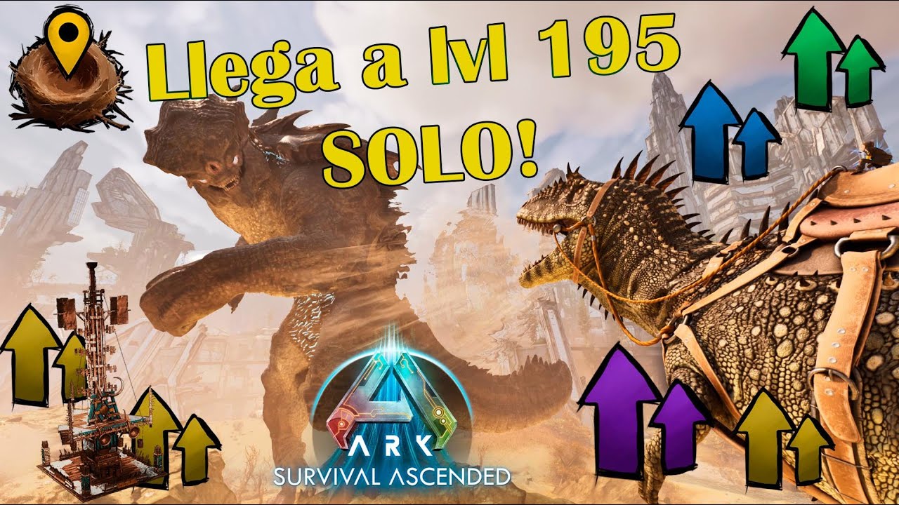Llega a lvl 195 Matando al King titan Errante Ark Ascended