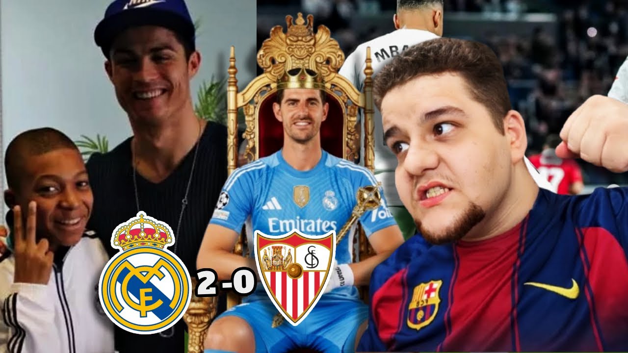 ردة فعل برشلوني على ريال مدريد و اشبيلية !! مبابي وكريستيانو 🔥