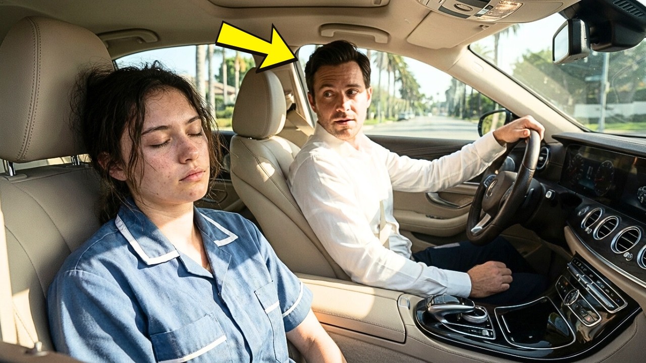 ERSCHÖPFT NACH ZWEI SCHICHTEN STIEG SIE IN DAS AUTO … OHNE ZU AHNEN, DASS ES DEM MILLIONÄR GEHÖRTE …
