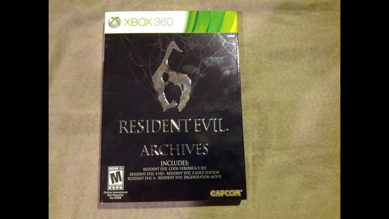 Resident Evil 6: Archives Edition Unboxing! (Xbox 360) & Thanks xiZeroVirus!