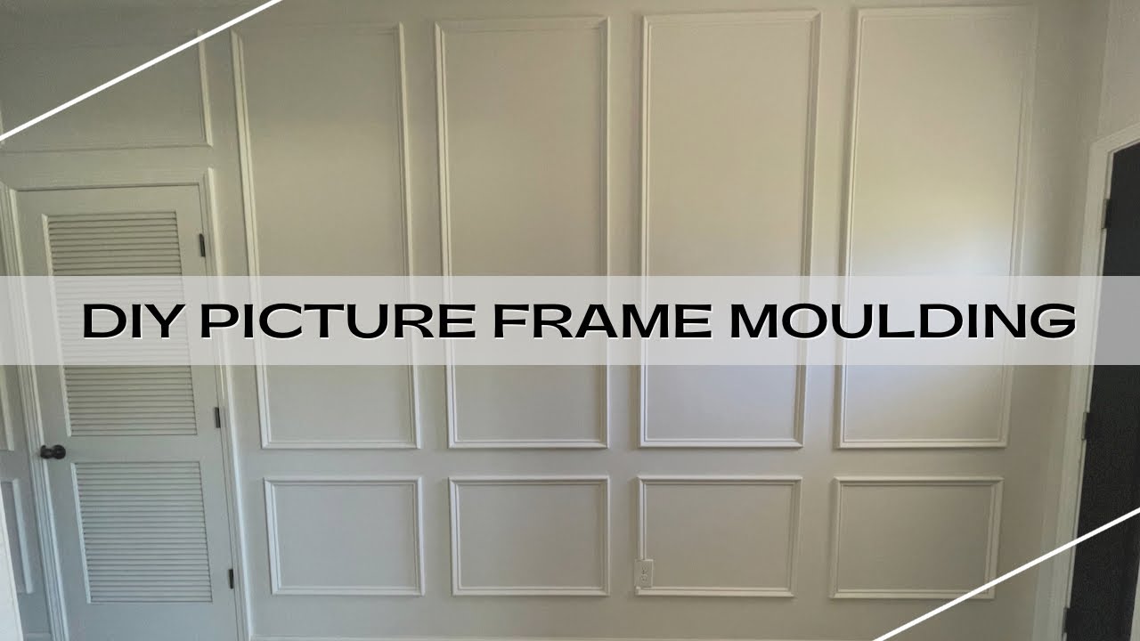 DIY Picture Frame Wall Moulding