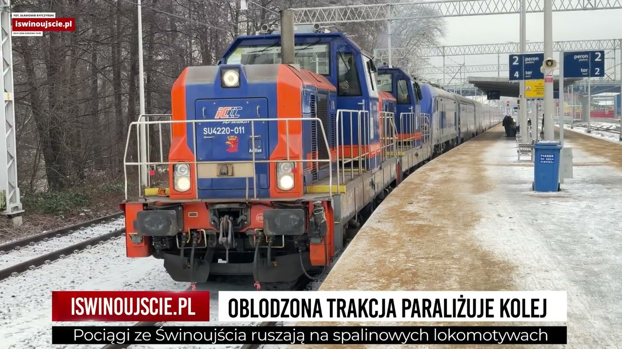 Pociągi ze Świnoujścia ruszają na spalinowych lokomotywach