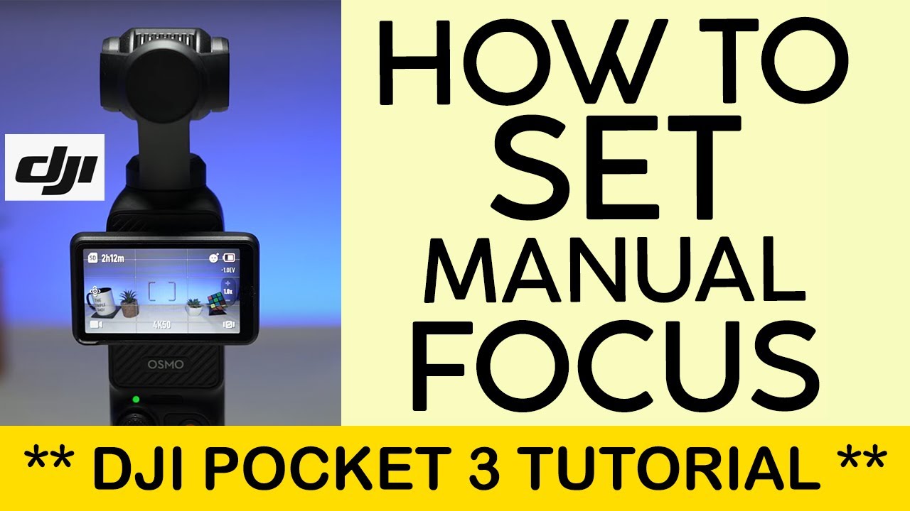 Как настроить ручную фокусировку на DJI Pocket 3 Как изменить автофокус на ручную фокусировку на ...
