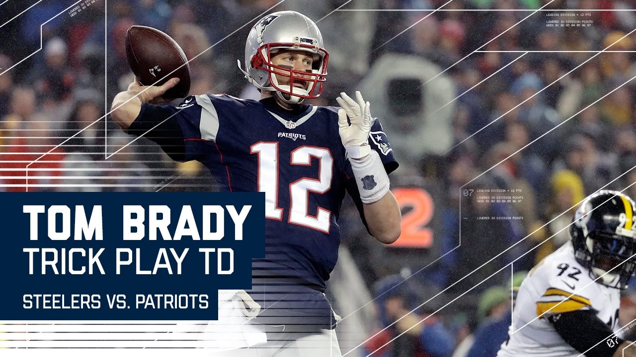 Tom Brady Hits Hogan for TD on Flea Flicker! | Steelers vs. Patriots | AFC Championship Highlights