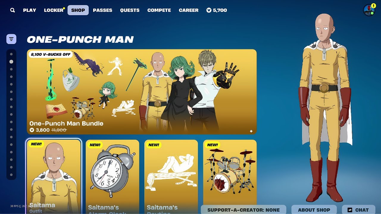 *NEW* One Punch Man skins in Fortnite
