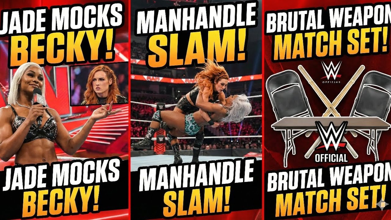 BECKY LYNCH vs JADE CARGILL: BRUTAL Weapon Match! 😱🩸 (Total Destruction)