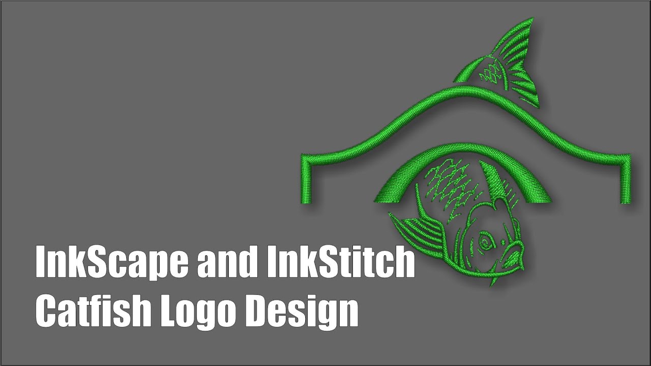 InkScape and InkStitch - Catfish Logo