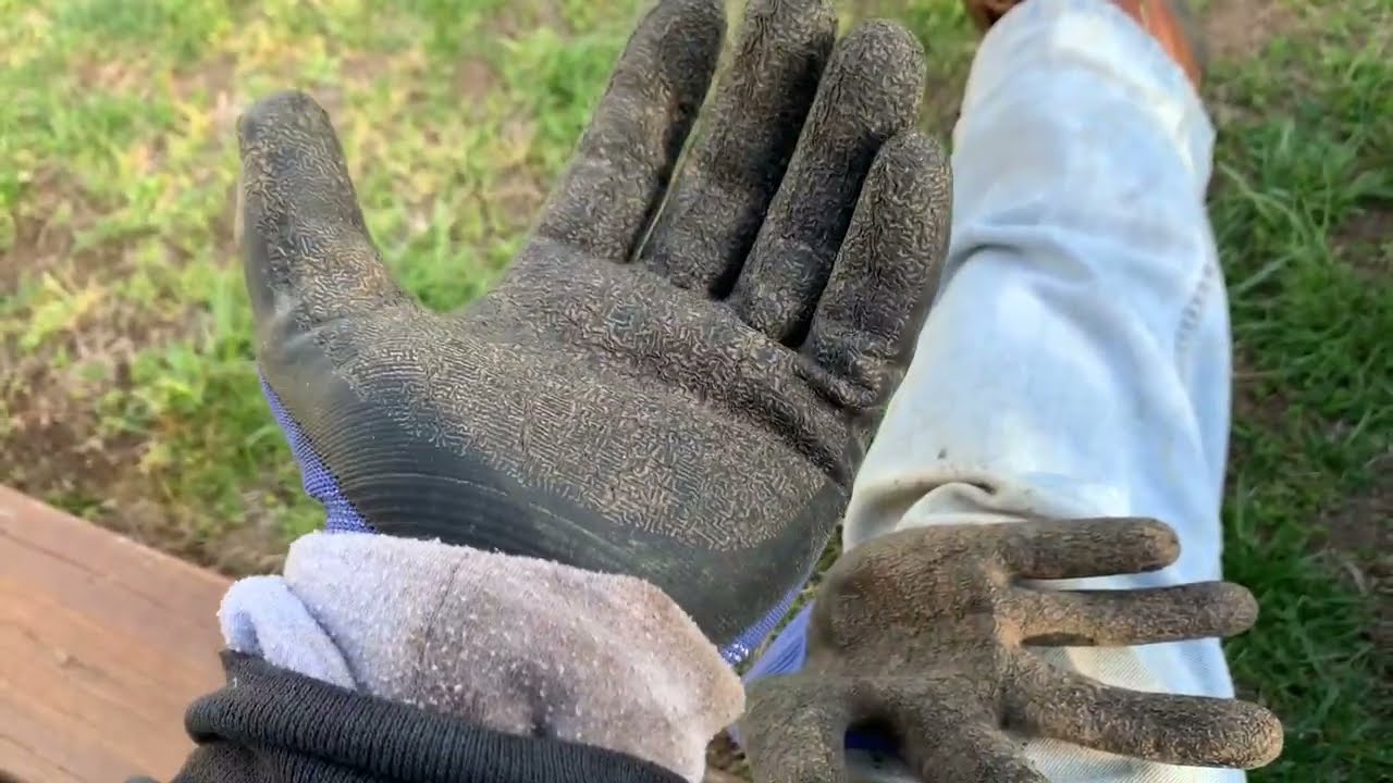 amzscope Safety Work Gloves with Grip Review, Good gloves &ndash; passed my test building a paver patio &ndash;