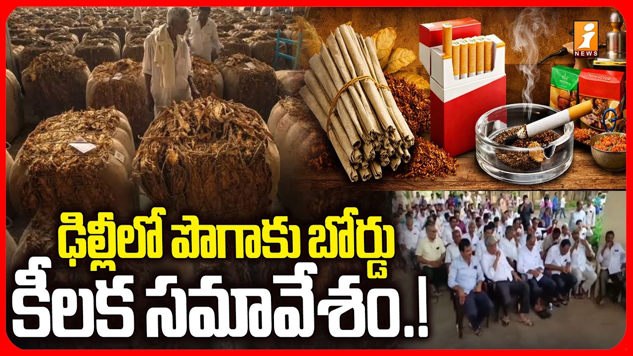 ఢిల్లీలో పొగాకు బోర్డు కీలక సమావేశం  ..! | Crucial Delhi Meeting on Tobacco Prices | iNews