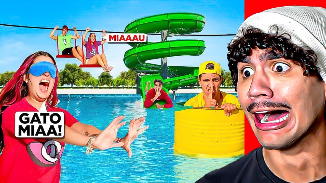 OS ROSAS FIZERAM GATO MIA EXTREMO NO PARQUE AQUÁTICO *Quem venceu?