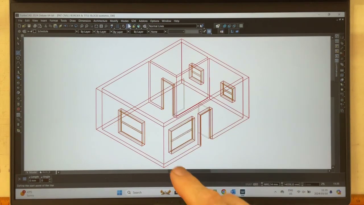 TurboCAD house plan
