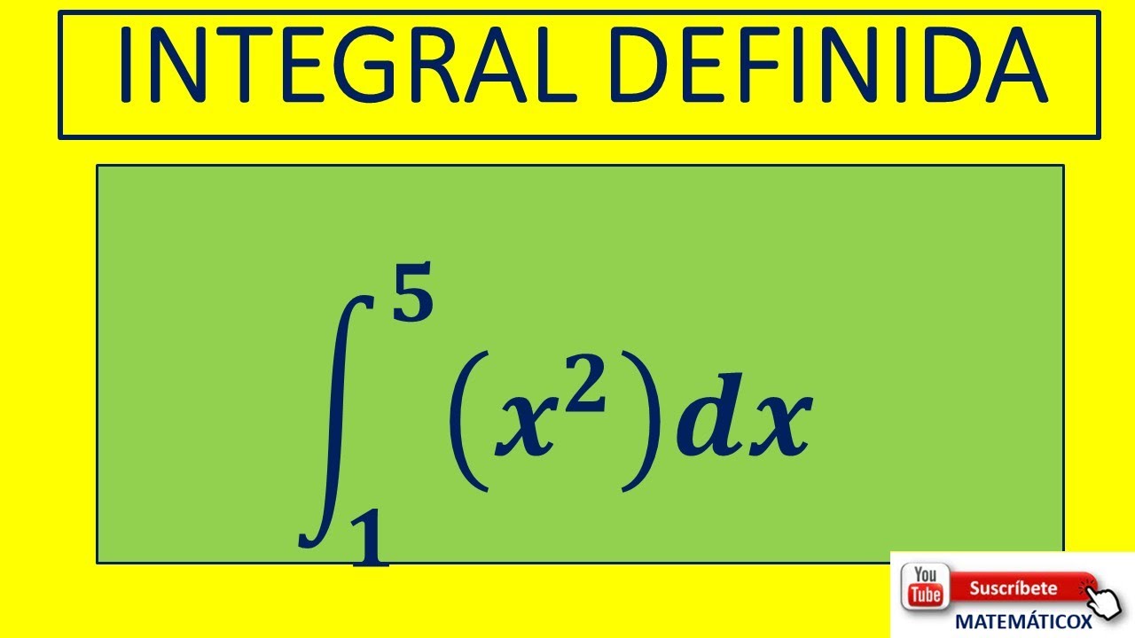 1364 INTEGRAL DEFINIDA ∫1 a5 (𝒙^𝟐 )𝒅𝒙