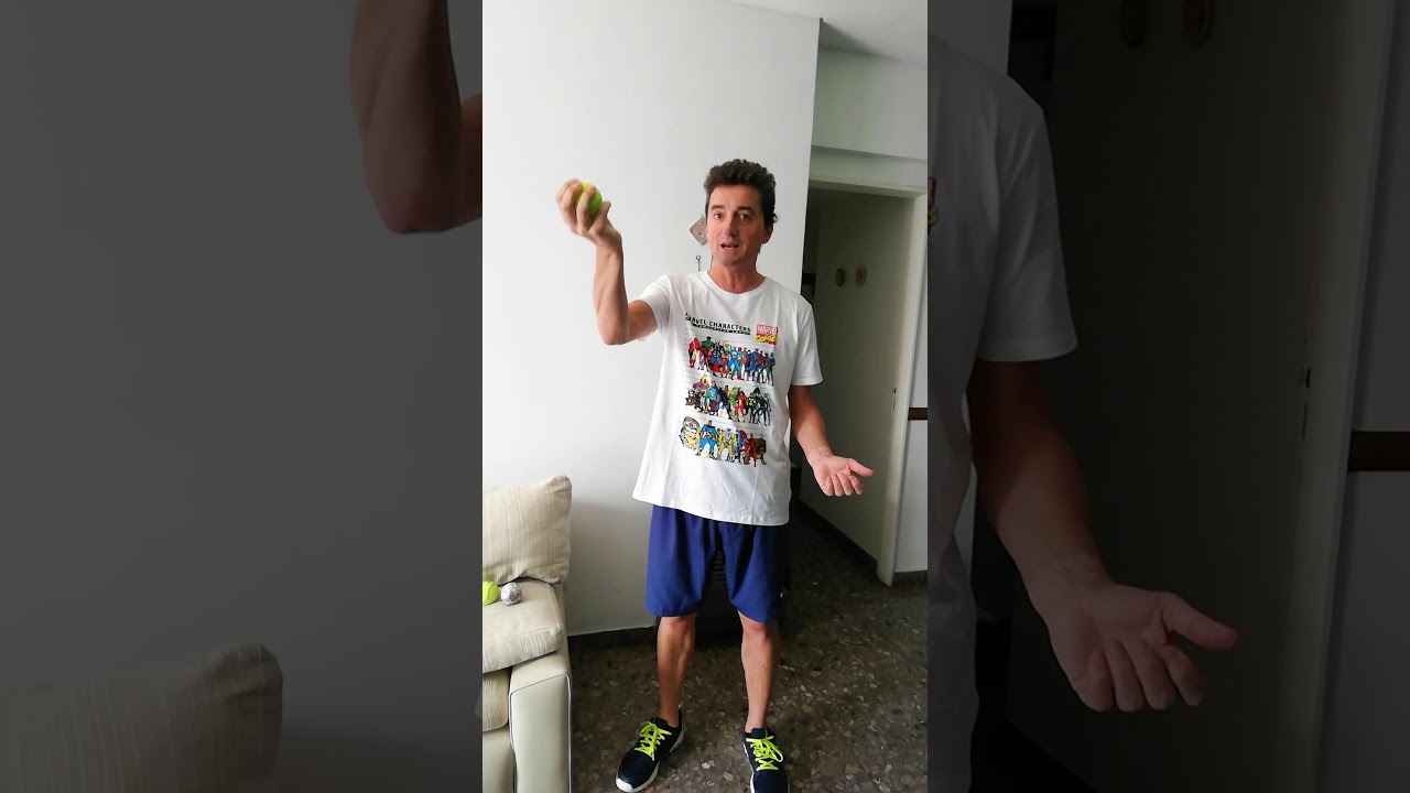Ejercicios con pelota de tenis