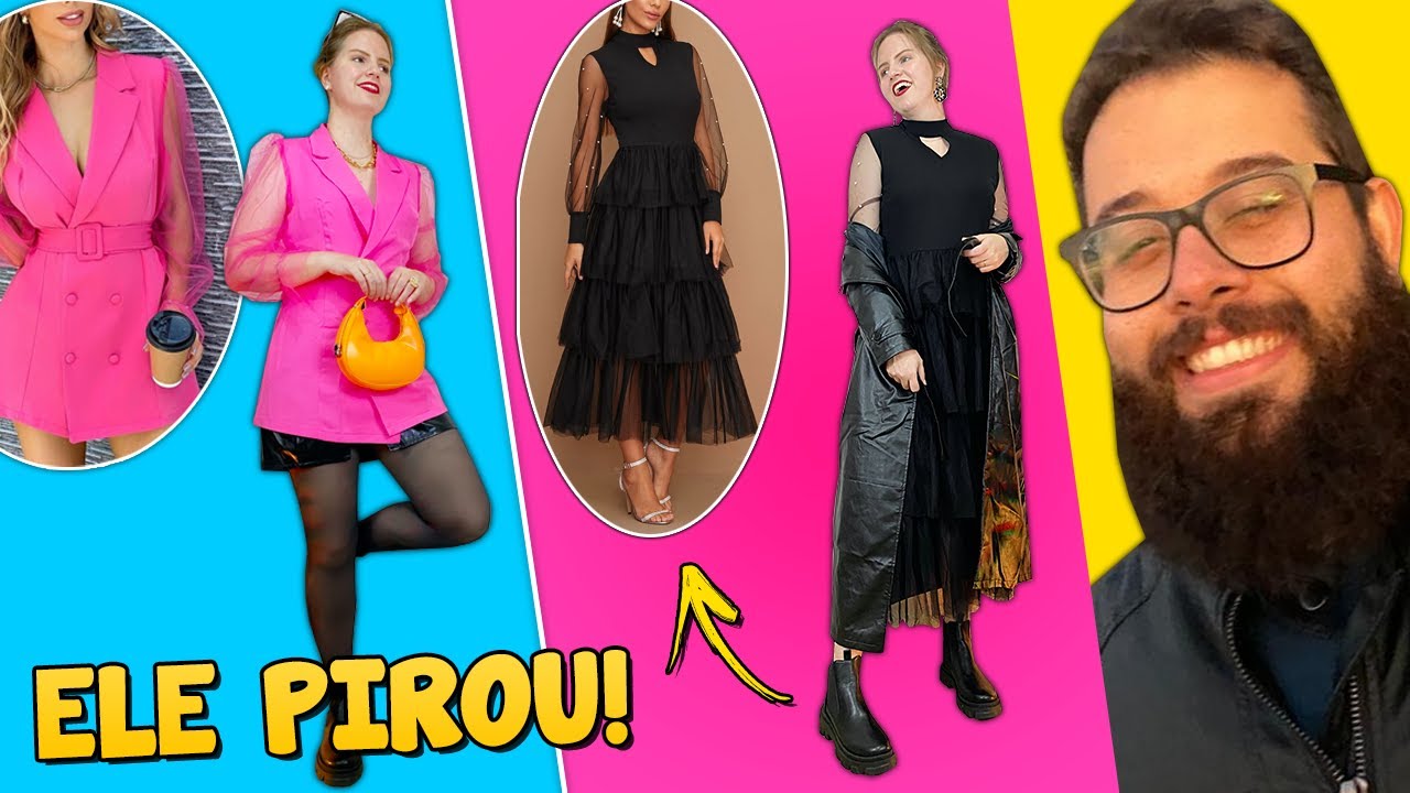 MARIDO REAGINDO A LOOKS NOVOS DA SHEIN
