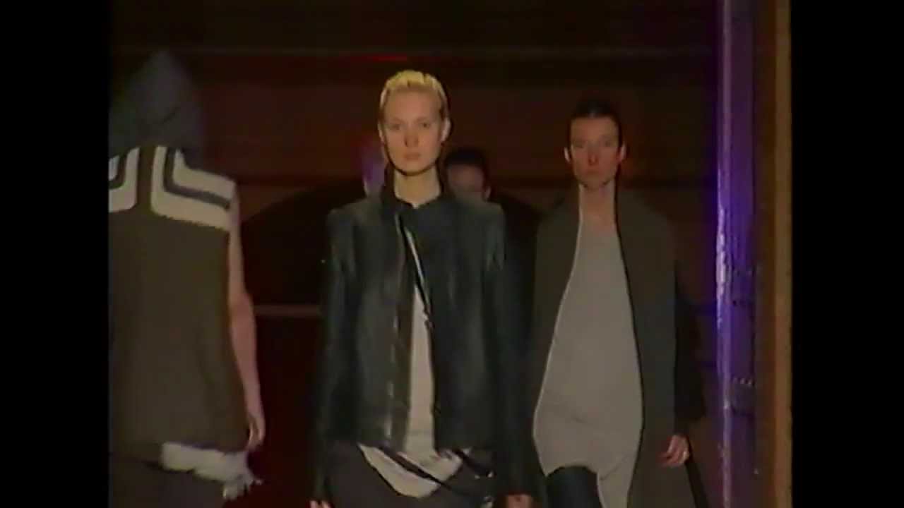 RICK OWENS ' TRUCKER ' FALL / WINTER 2003 - 2004