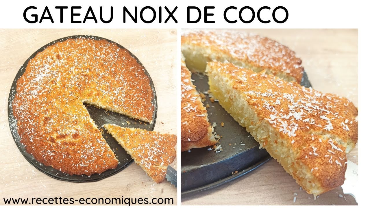 😻 Gateau à la noix de coco, facile, léger 😻 et  extra moelleux