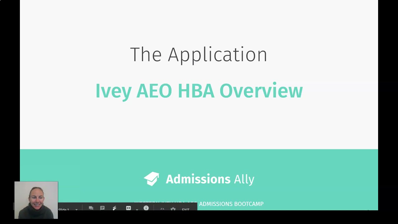 Western Ivey HBA AEO | Supplementary Application Overview