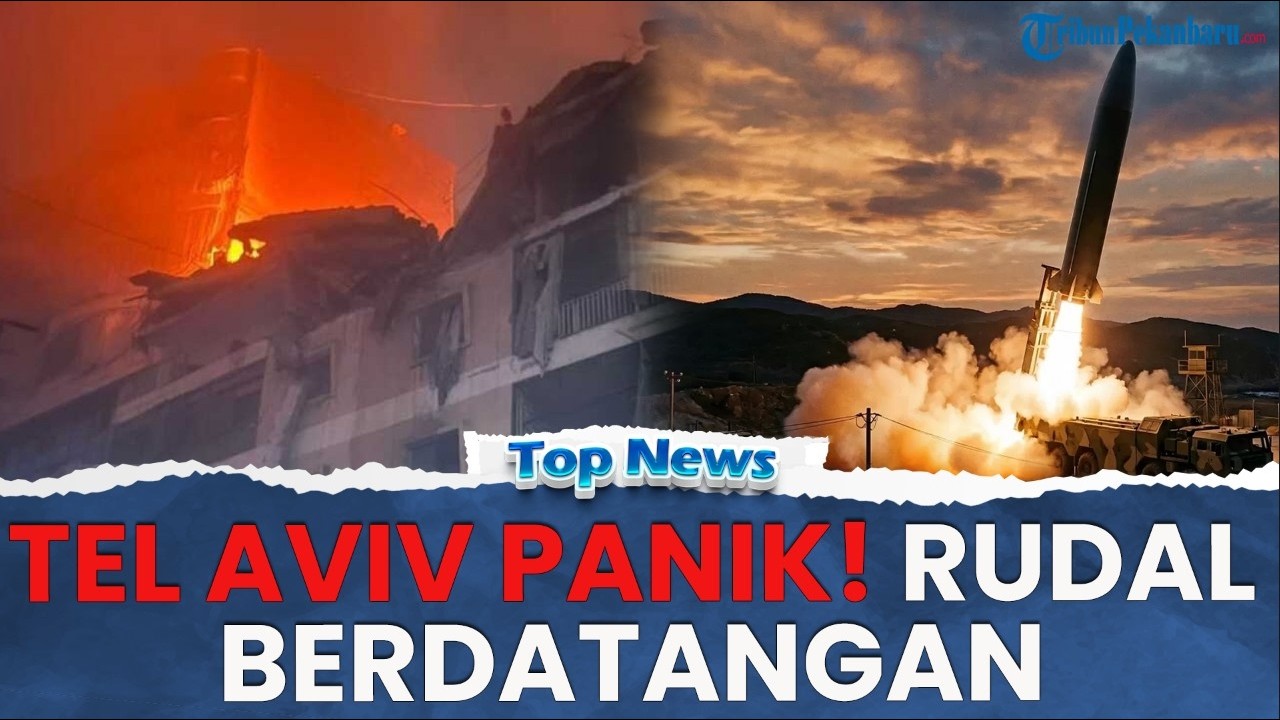 🔴 TEL AVIV DIGEMPUR!  Rudal IRGC & 150 Roket Hizbullah Hujani Israel