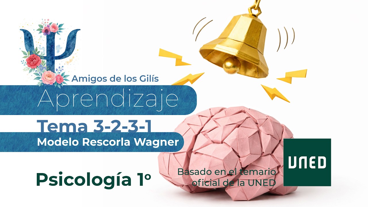 Tema 3-2-3-1- Modelo Rescorla Wagner. Psicología del Aprendizaje de 1º Psicología de la UNED.