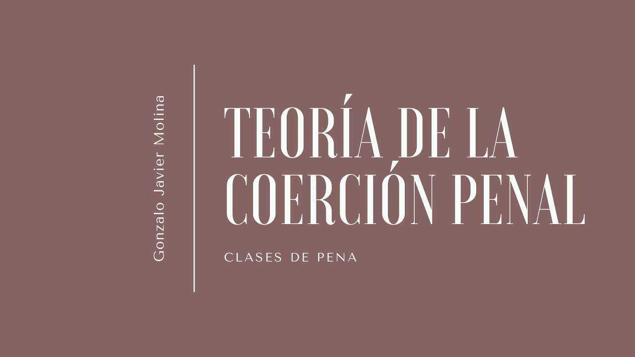 Clases de pena
