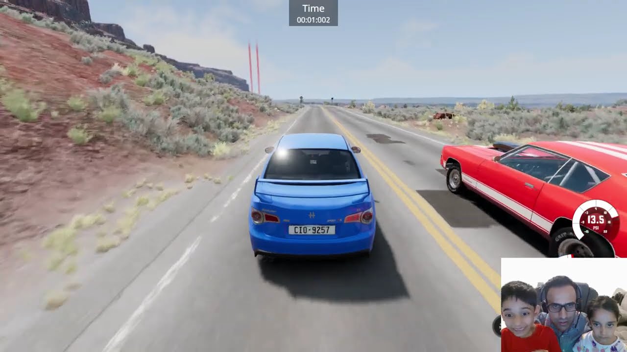 4 CRAZY BeamNG Challenges Cliff Jump Destruction, Drag Race & Dangerous Bridge! Family Fun