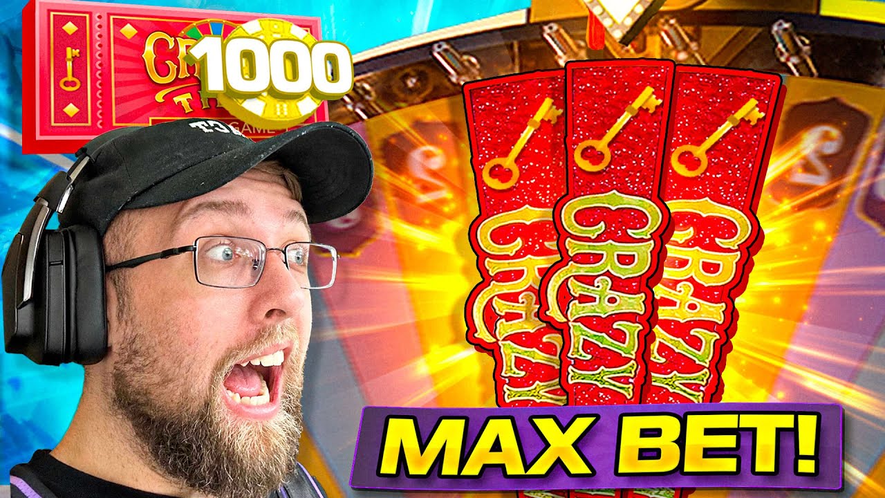 I HIT THE CRAZY TIME GAME SHOW WITH A MAX BET ON IT! (INSANE)