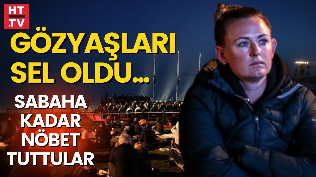 Gözyaşları sel oldu! Anzak Koyu'nda şafak ayini...