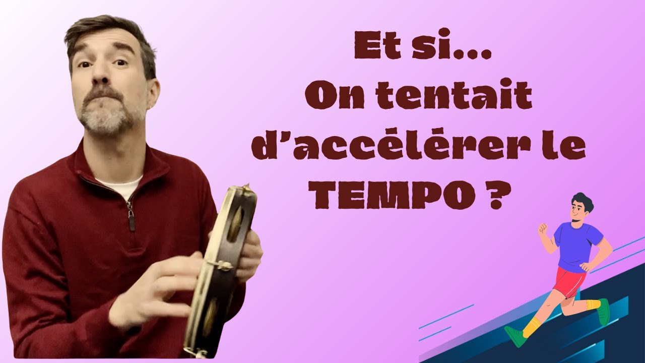 Astuce pour jouer du pandeiro dans des tempos rapides. Accélérer la vitesse.