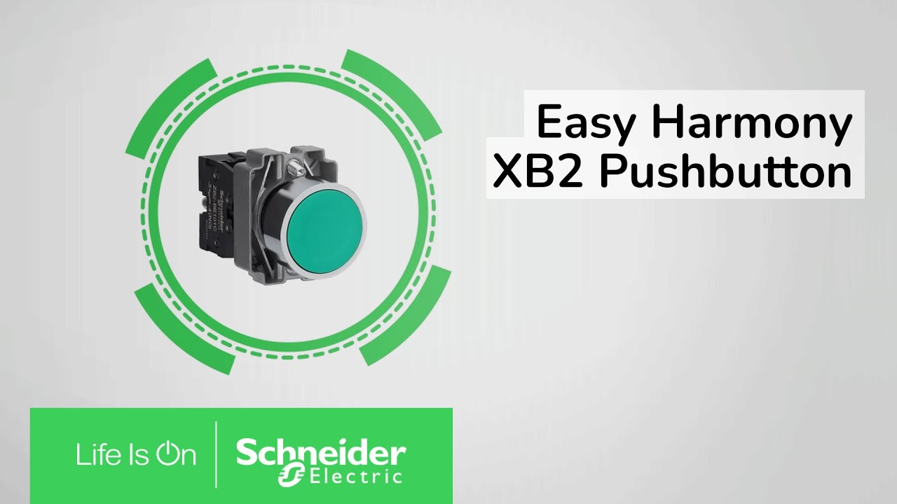 Cum se monteaza un buton Easy Harmony XB2 | Schneider Electric