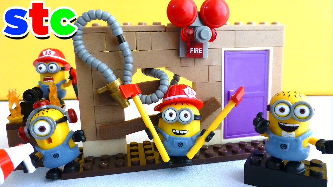 Minions Mega Bloks Bomberos Fire Rescue en Español
