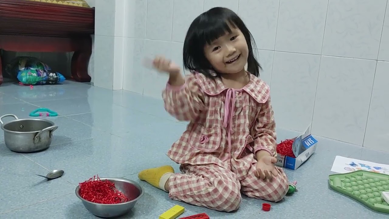 An Nhiên nấu mì tôm cho ba ăn [21/02/2026] #daoannhien #embe #baby