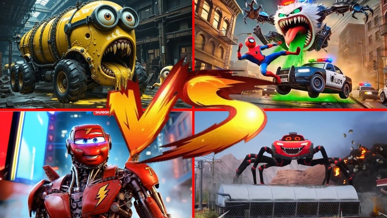 MACK SPIDER VS BRAIN MCQUEEN! 🧠🕷 Ultimate Monster Evolution Battle