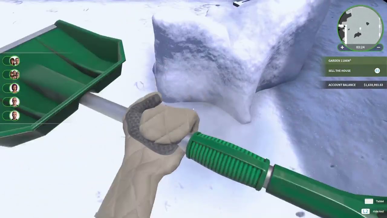 House Flipper: a snowy start on a snowy day