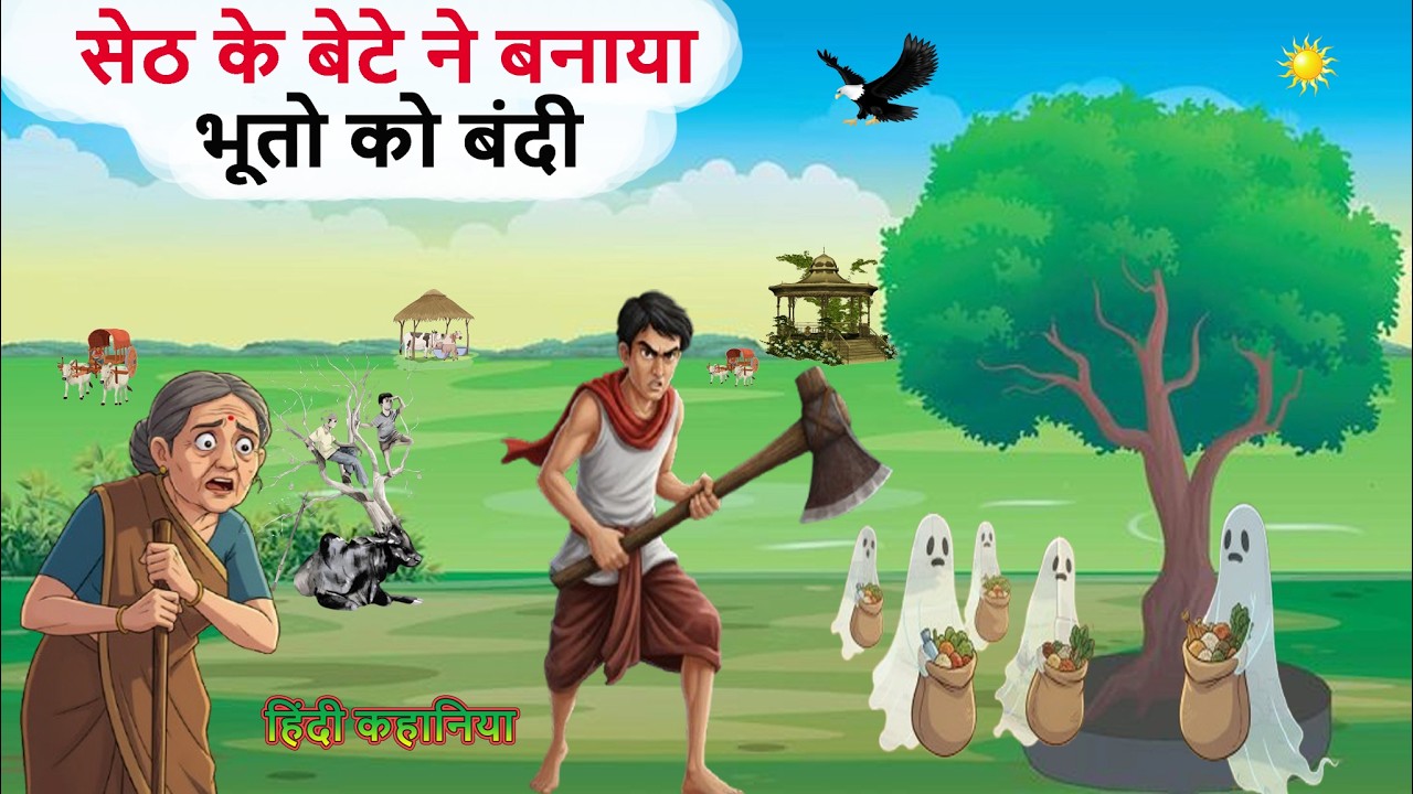 सेठ के बेटे ने बनाया भूतो को बंदी | bedtime stories | cartoon stories | hindi kahaniya |