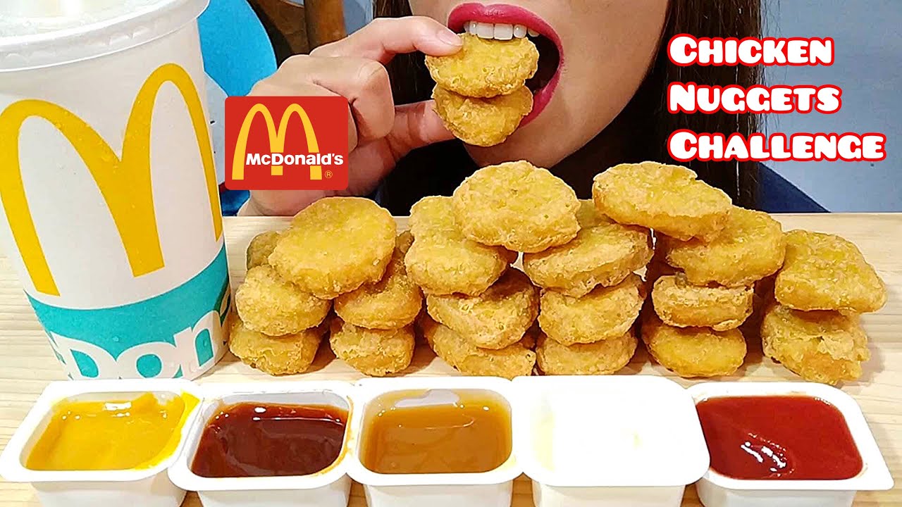 ASMR McDonald's Chicken Nuggets Challenge from AuzSome Austin Eating Sounds