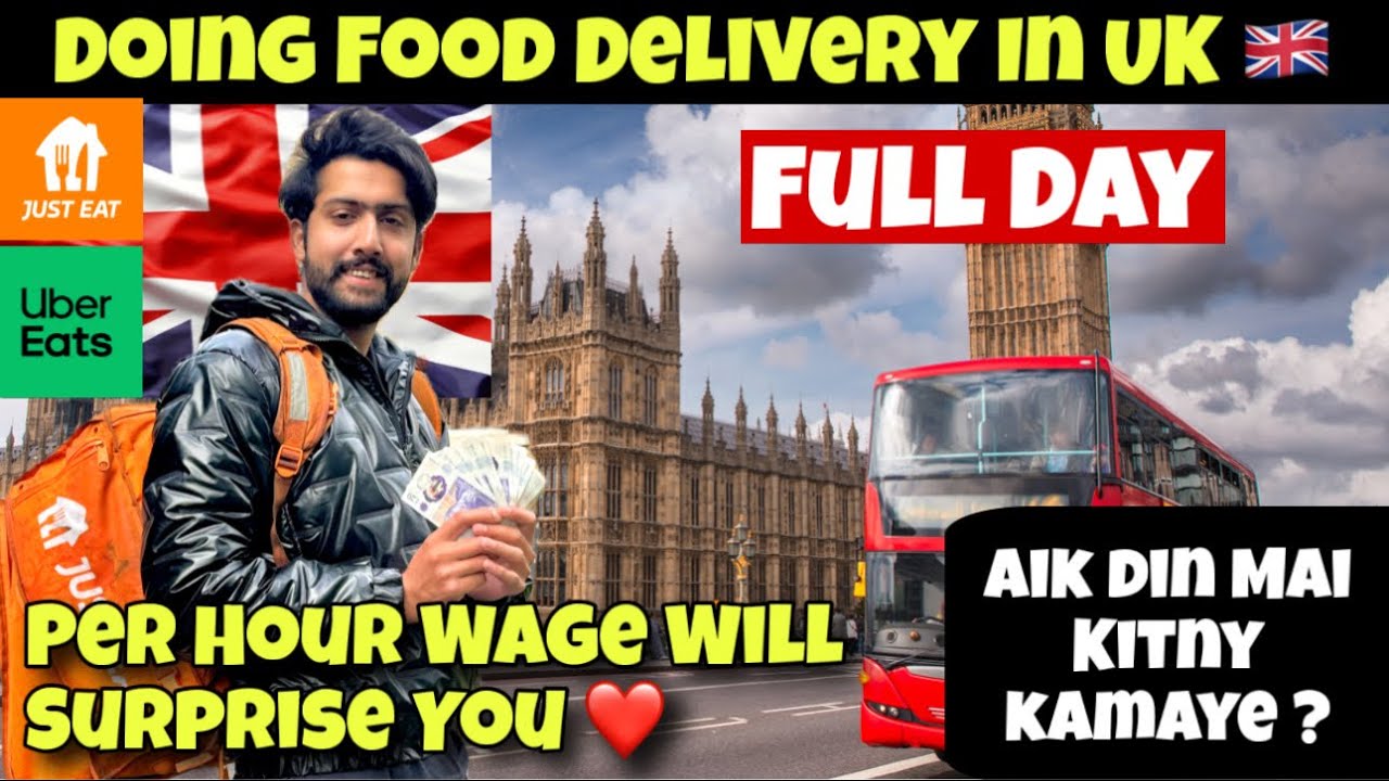 How much Can You Earn Per Hour as a Uber Eats/Just Eat Delivery Driver in UK 🇬🇧