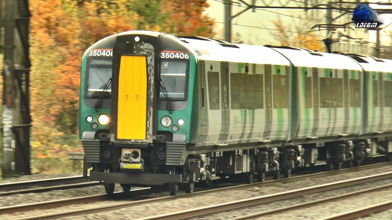 British Rail Class 350 Desiro EMUs in London - 22 November 2023