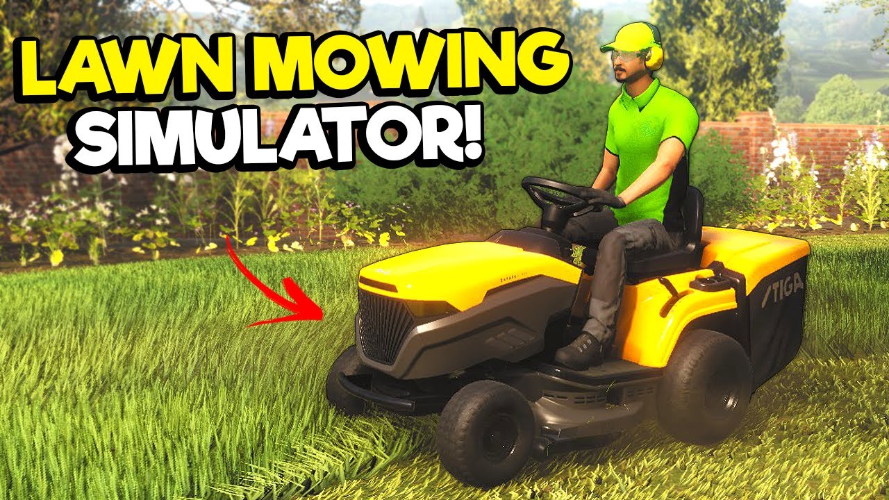 The Most Satisfying Lawn Mowing Game is HERE! (Lawn Mowing Simulator)