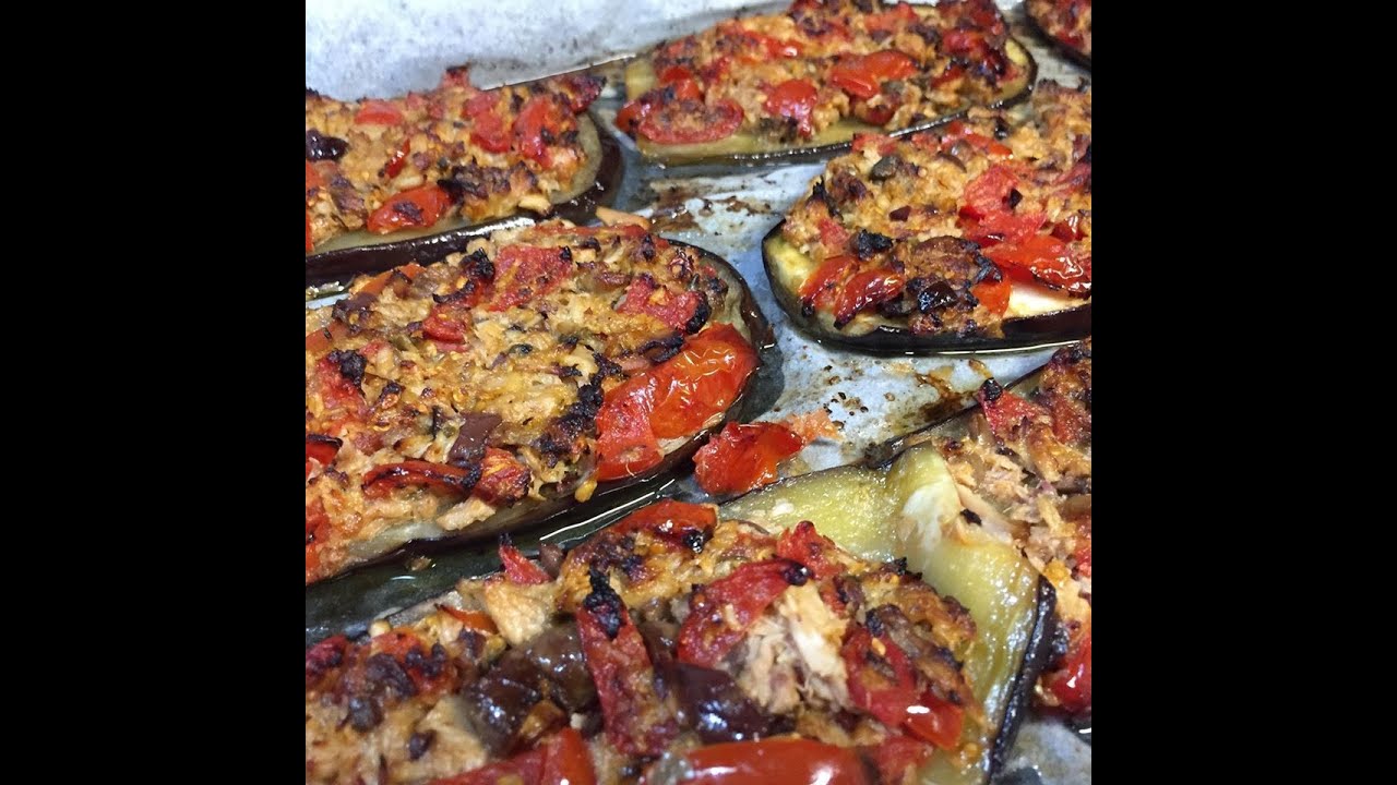 MELANZANE AL FORNO CON TONNO E POMODORINI