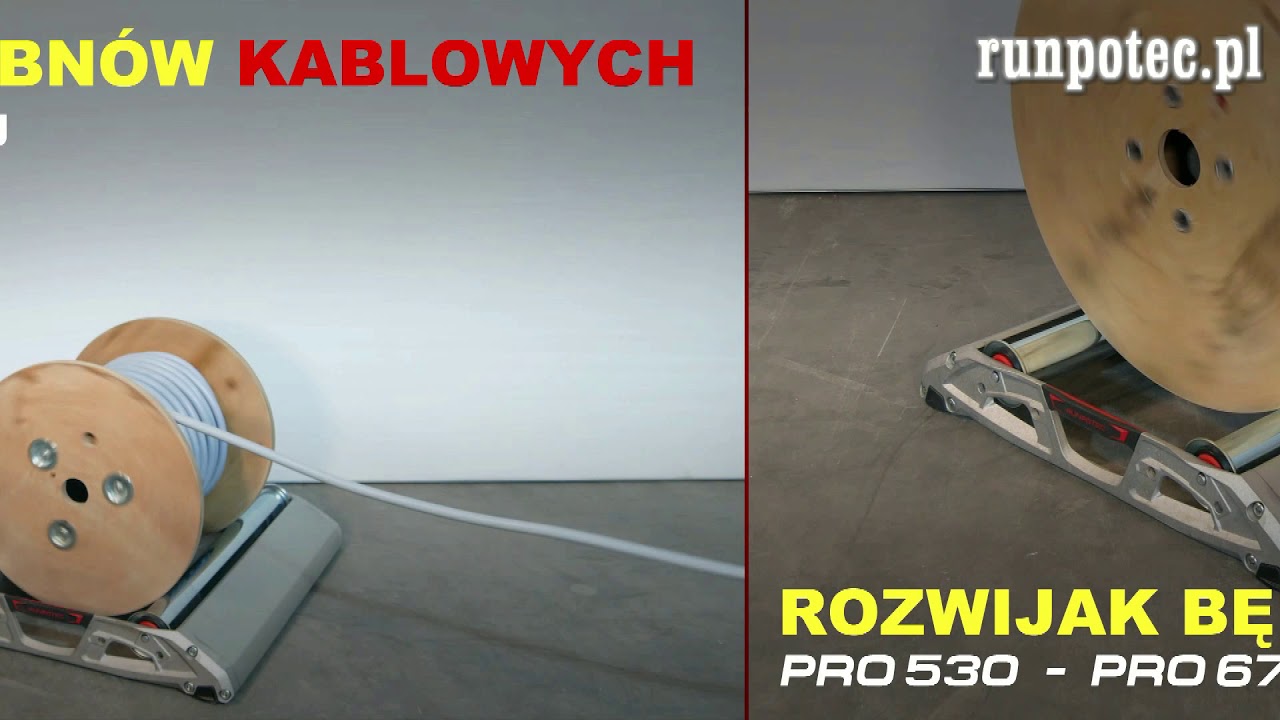 RUNPOTEC POLSKA - rozwijaki do kabli, wciagarki do kabli