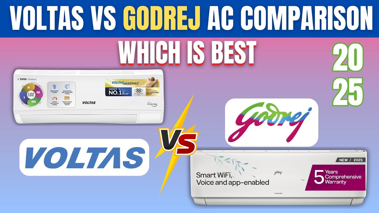 Best 1.5 Ton 3 Star AC in india 2025 ⚡Voltas vs Godrej 1.5 ton 3 Star AC Comparison 2025